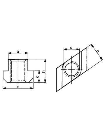 Bild Nutenstein RHOMBUS DIN510M16x18mm AMF-1
