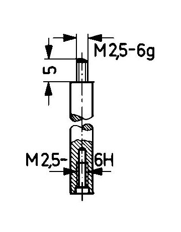 Bild Verlängerungsstück für Messeinsatz 40mm KÄFER-1