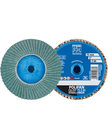 Bild Mini-Polifan COMBIDISC 75mm K 80 Zirkon Pferd-0