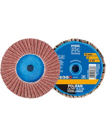 Bild Mini-Polifan COMBIDISC 75mm K 40 Korund Pferd-0