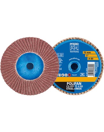 Bild Mini-Polifan COMBIDISC 75mm K 80 Korund Pferd-0
