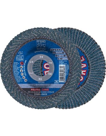 Bild Fächerschleifscheibe Z 40SGP CURVE M 115mm K40Pferd-0