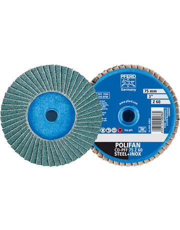 Bild Mini-Polifan COMBIDISC 75mm K 60 Zirkon Pferd-0