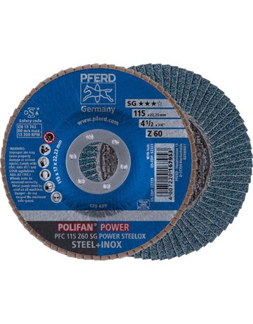 Bild Fächerschleifscheibe Z 60SGP POWER 115mm K60 Pferd-0