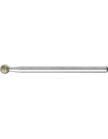 Bild Schleifstift Diamant D126Kugelform 4x3mm Pferd-0