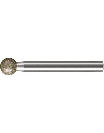Bild Schleifstift Diamant D126Kugelform 10x6mm Pferd-0