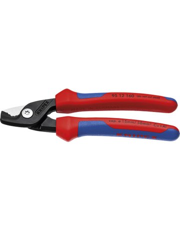 Bild Kabelschere mit Mehrkomponenten-Griffen 160mm schlanke Kopfform KNIPEX-0