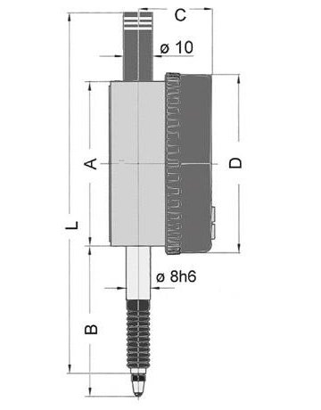 Bild Digital-Messuhr IP65 12,5mm/0,010mm FORUM-1
