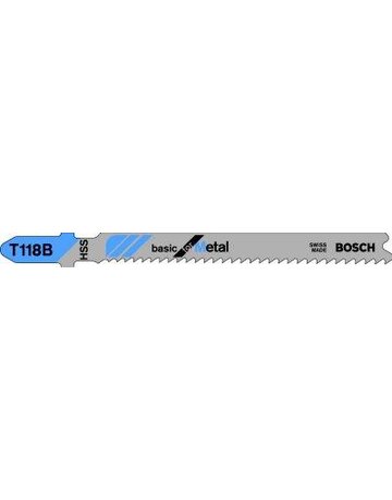 Bild Stichsägeblatt T 118 B Bosch VE à 5 Stück Basic for Metal-0