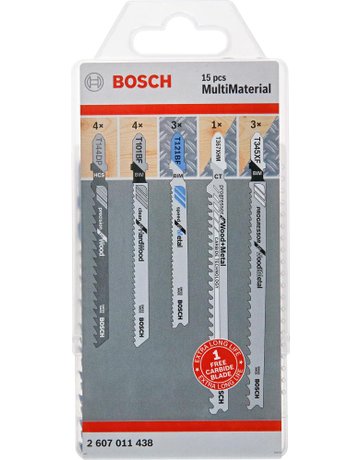 Bild Stichsägeblatt-Set für T-Schaft Bosch 15-teilig Multi Material-0