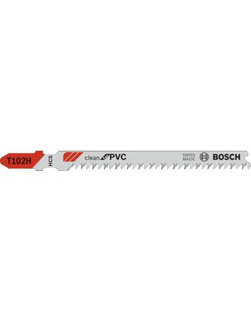 Bild Stichsägeblatt T 102 H Bosch VE à 5 Stück Clean for PVC-0