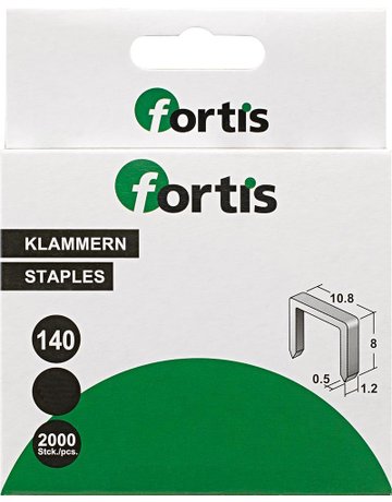 Bild Heftklammer 8 mm a 2000Stk. FORTIS-0