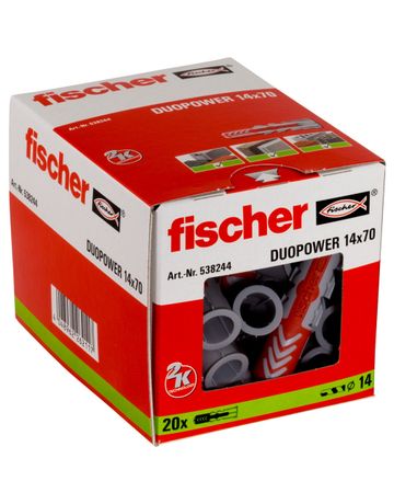 fischer Universaldübel DUOPOWER aus zwei Materialkomponenten DUOPOWER 14x70