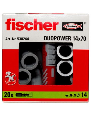 Bild fischer Universaldübel DUOPOWER aus zwei Materialkomponenten DUOPOWER 14x70-1