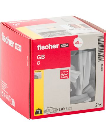 Bild fischer Gasbetondübel GB 8-1