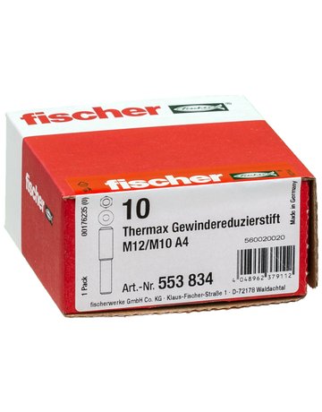 Bild TherMax Gewindereduzierstift M12/M10 A4 - fischer-1