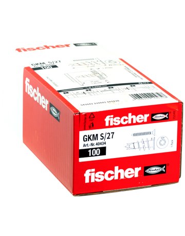Bild Gipskartondübel Metall GKM 27 Metall,Länge:31,Anbauteildicke max:27 - fischer-1