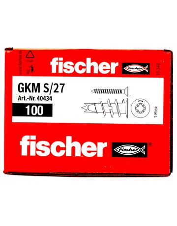 Bild Gipskartondübel Metall GKM 27 Metall,Länge:31,Anbauteildicke max:27 - fischer-3