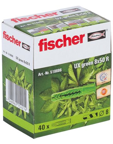 Bild fischer Universal-Nylondübel - R, mit Rand UX GREEN 8x50 R-2