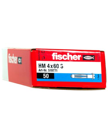 Bild fischer Hohlraum-Metalldübel HM-S, Schraube, verzinkt 4x60 S-2