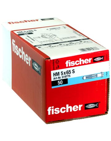 Bild fischer Hohlraum-Metalldübel HM-S, Schraube, verzinkt 5x65 S-1