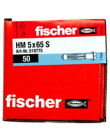 Bild fischer Hohlraum-Metalldübel HM-S, Schraube, verzinkt 5x65 S-3