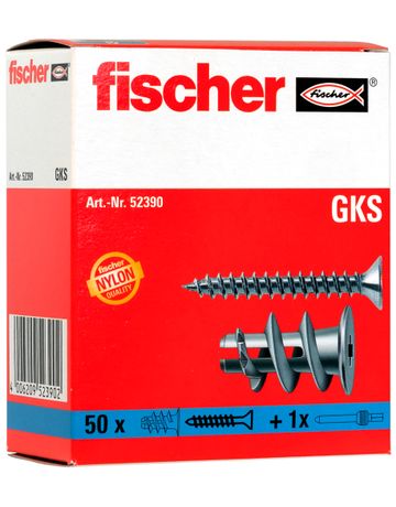 Bild fischer Gipskartondübel Schraube, verzinkt GK S-2