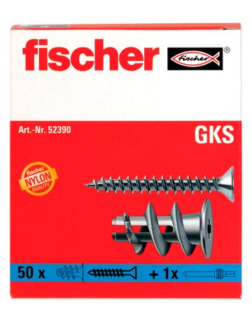 Bild fischer Gipskartondübel Schraube, verzinkt GK S-4