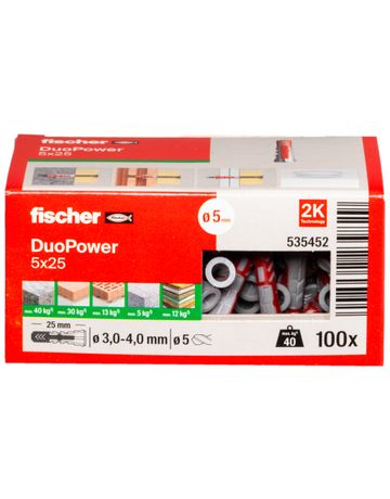 Bild fischer Universaldübel DUOPOWER 5x25-2