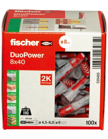 Bild fischer Universaldübel DUOPOWER 8x40-2