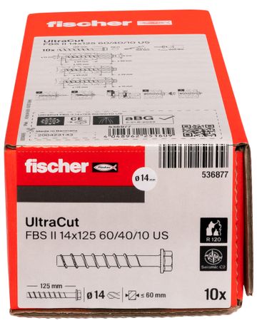 Bild fischer Betonschraube ULTRACUT US FBS II 14x125 60/40/10-4