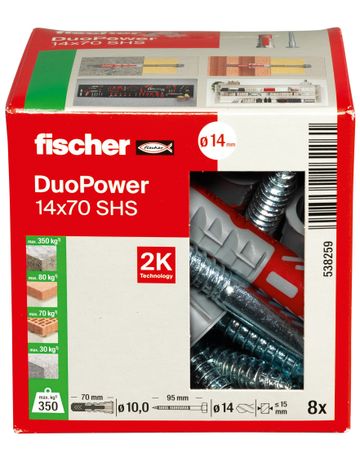 Bild fischer Universaldübel DUOPOWER 14 x 70 S-3