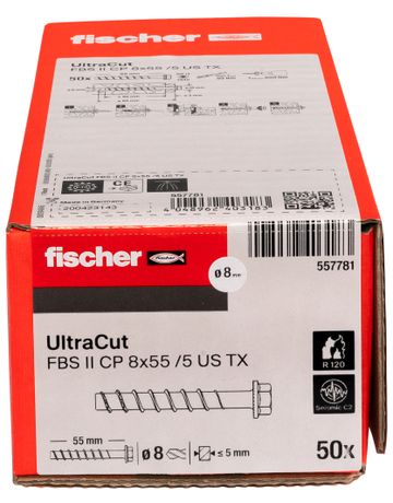 Bild fischer Betonschraube ULTRACUT FBS II 8x90 25/- R Senkkopf-4