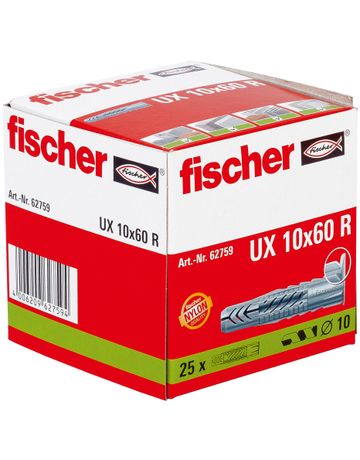 Bild fischer Universal-Nylondübel UX-R, mit Rand 10x60 R-1