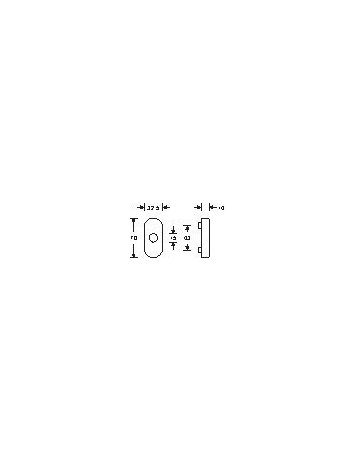 Bild FT-Verdeckrosette, RH7, 0 17 1759, oval, F69 matt - FSB-1