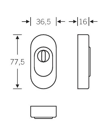 Bild Schieberosette ZA, 3249 Edelstahl-1