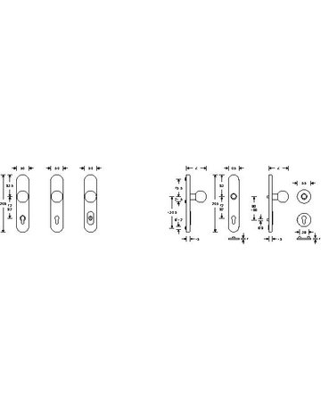 Bild Sicherheits-Wechselgarnitur 73 7375 LS oval ,15mm,ES1,ZA/PZ 92/10,ER - FSB-1