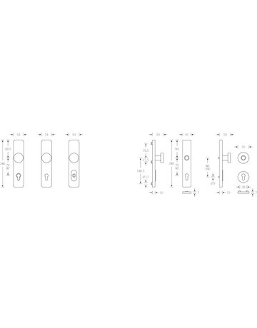 Bild Sicherheits-Wechselgarnitur 73 7376 LS eck,15mm,ES3,ZA/PZ 72/8,F1 - FSB-1