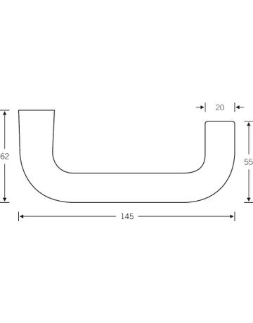 Bild FSB Drückerlochteil ASL® 10 1070, 8mm, DIN Links-Rechts, naturfarben, eloxiert-1