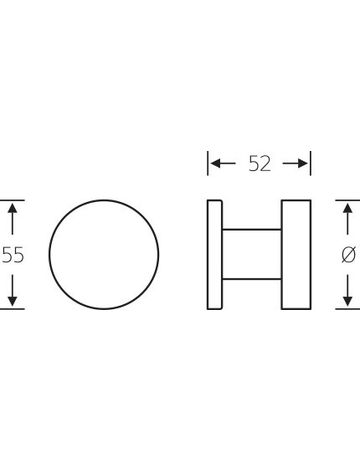 Bild ZT-Türknopf, 0 23 0829, einseitig, a.Ros.rd, F69 ma-1