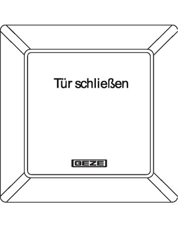 Bild Handtaster AS 500 UP,weiß,"Tür schließen" - GEZE-1