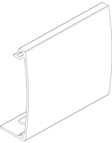 Bild ZT-Abdeckprofil, Levolan 60/120, Aluminium,L 6000mm, edelstahloptik eloxiert - GEZE-1