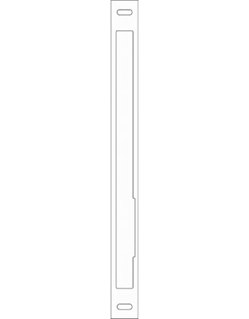 Bild GEZE Flachstulp IQ Lock,28x320x1,5,kantig,edelstahl-1