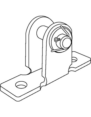 Bild RWA-Flügelbock, E 1500 FS, Aluminium, silberfarbig eloxiert - GEZE-1