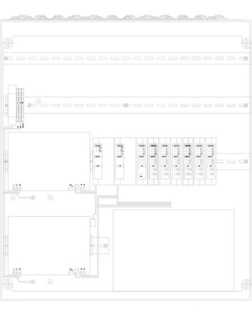 Bild RWA-Notstromsteuerzentrale, 24V DC, Aufputz, MBZ 300, N48K, Stahlblech grau - GEZE-1