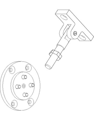 Bild RWA-Drehkonsole, E 250, für Elektrospindelantriebe, Aluminium,RAL 9016 lackiert - GEZE-1
