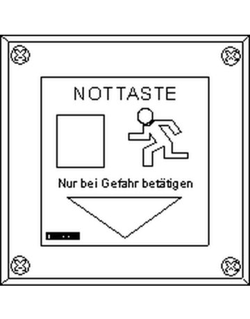 Bild OA-Halteru., für Fluchtw.schild, AP, z.Anschr., Plexigl. klar, eckig,H 100mm,S 5mm - GEZE-2