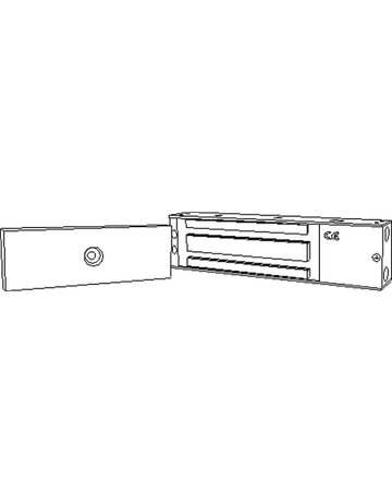 Bild OT-Haftmagnet, mit Gegenplatte, MA 500, Aluminium, 5.000N, silberfarbig eloxiert - GEZE-1