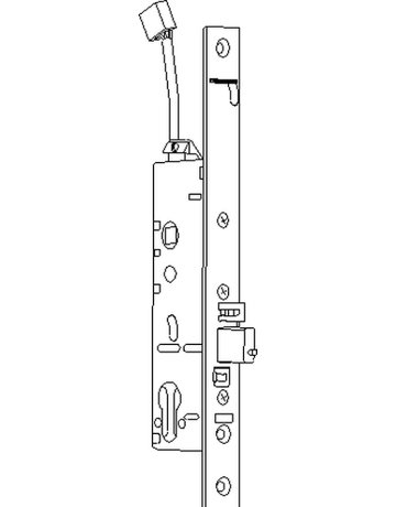 Bild GEZE PA-Einsteckschloss IQ Lock EL DL,PZW 92/9,D35,F28x270ktg,ER,Panikausführung E-1