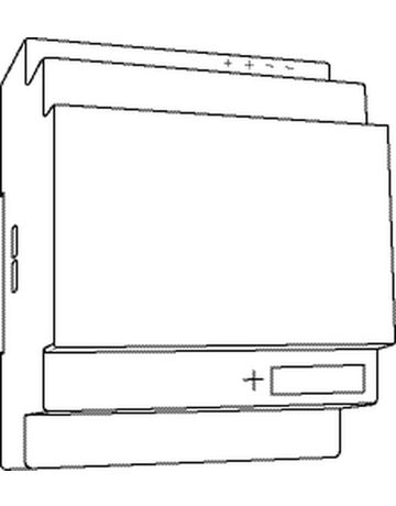 Rauchwärmeabzug- Netzteil, für Lüftungsbetrieb, 24V DC, IQ box KNX, Kunststoff